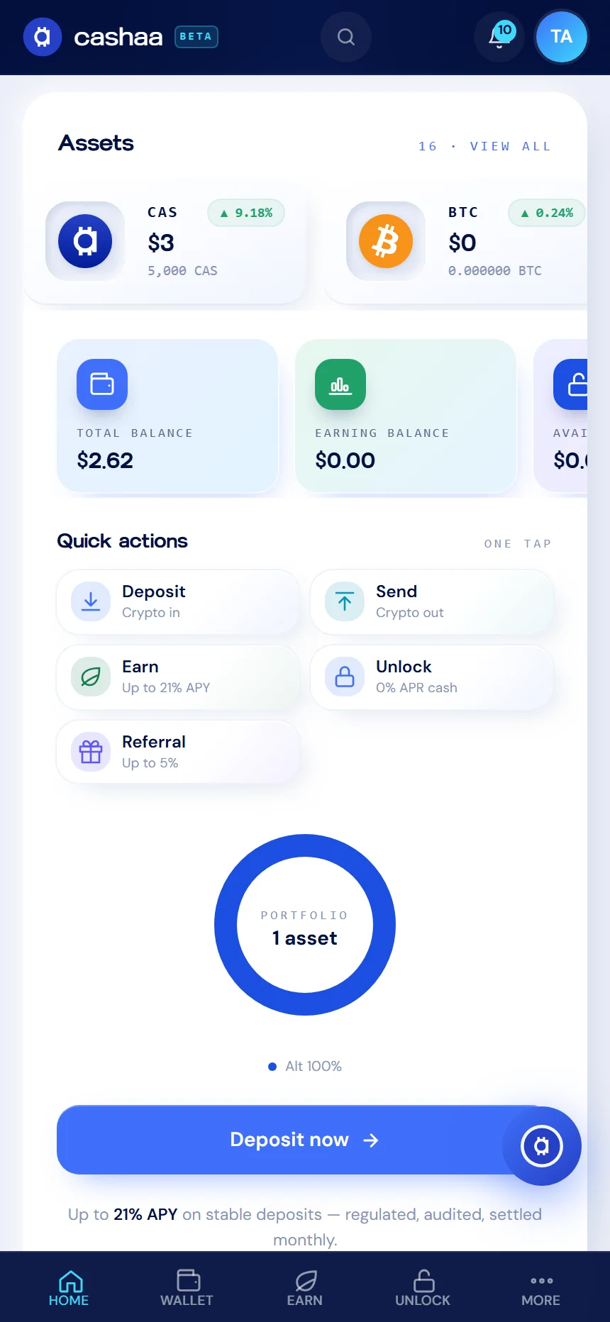 Screenshot for step 6: How to Sign Up and Create a Cashaa Account