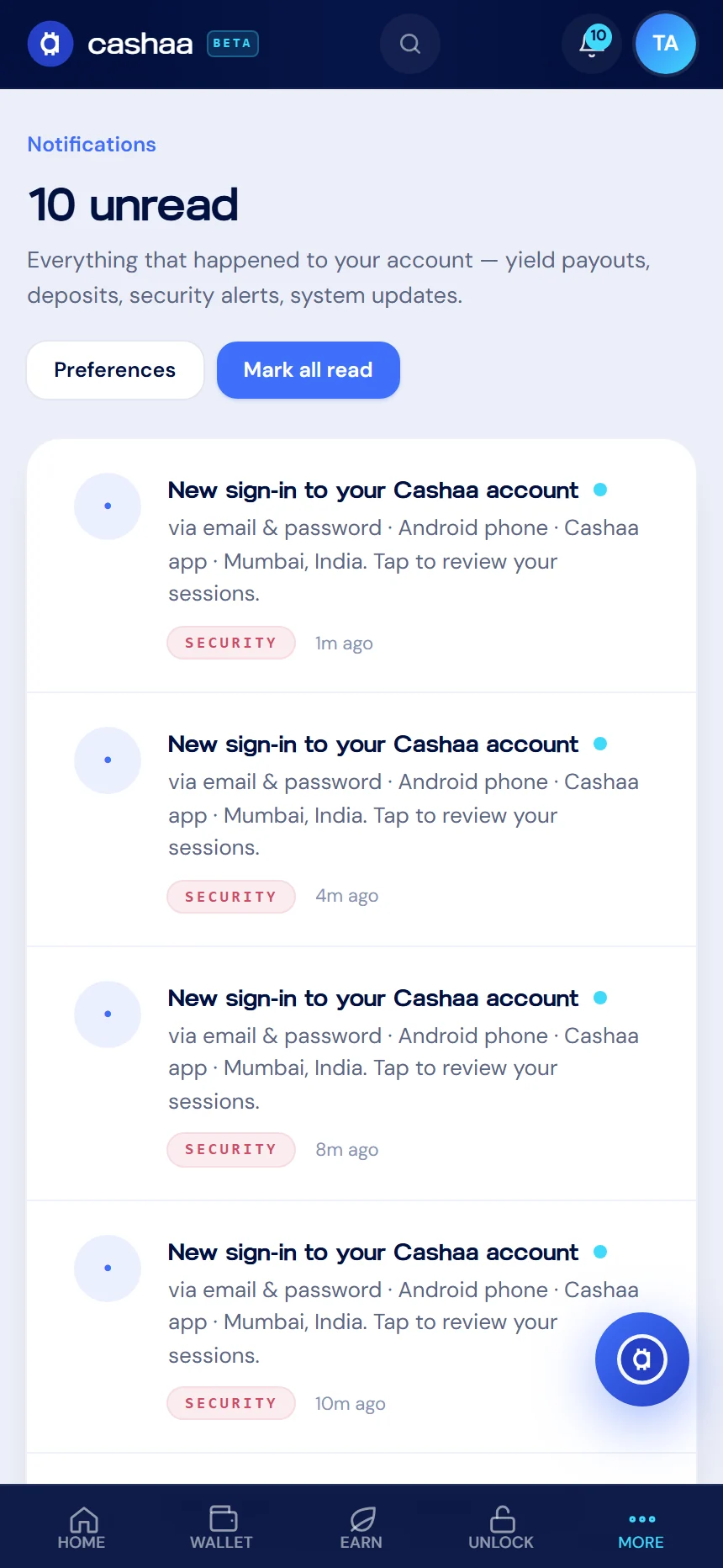 Screenshot for step 6: How to Complete KYC Verification on Cashaa