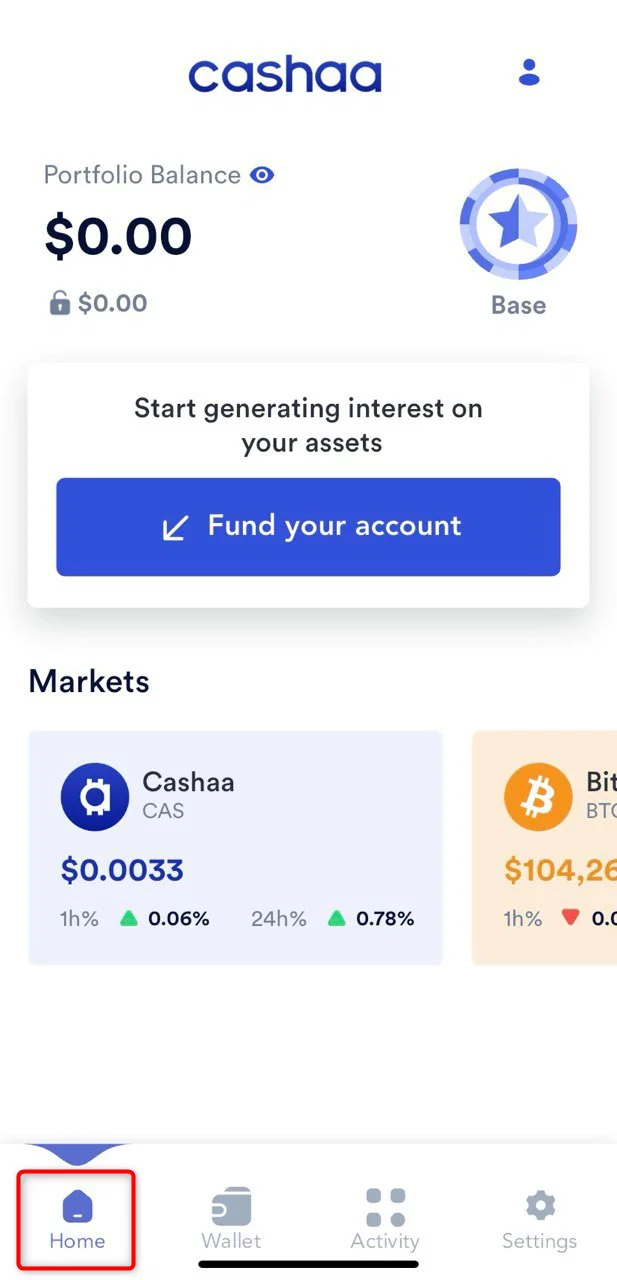Screenshot for step 2: A Quick Overview of the Cashaa App Dashboard
