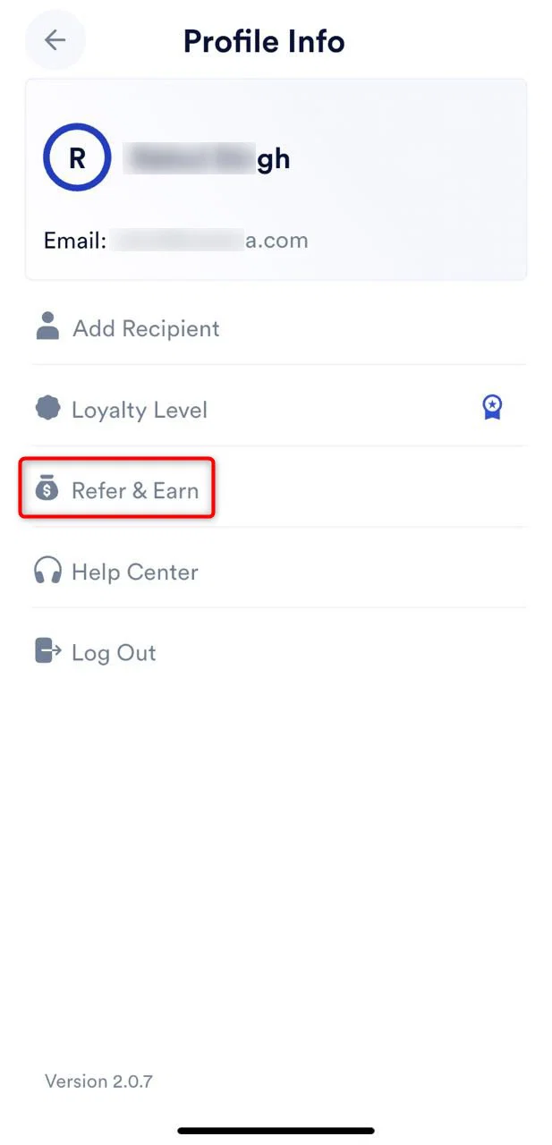 Screenshot for step 2: How to Join Cashaa’s Referral Program?